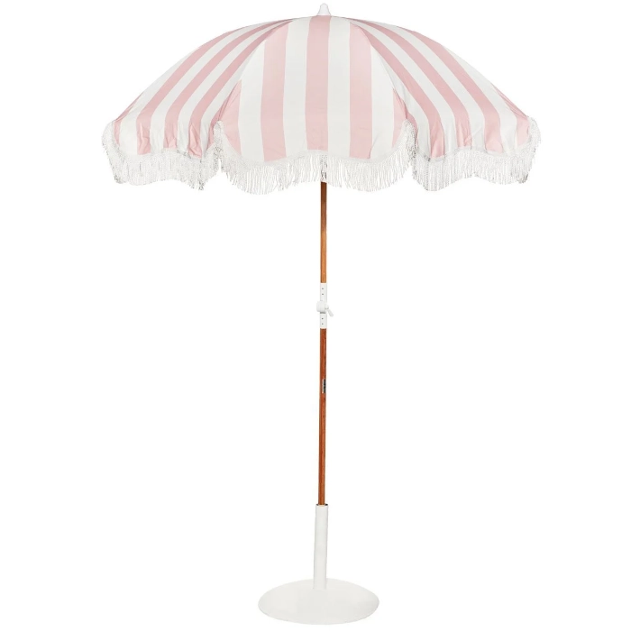 PATIO UMBRELLA - PINK STRIPED - Image 3