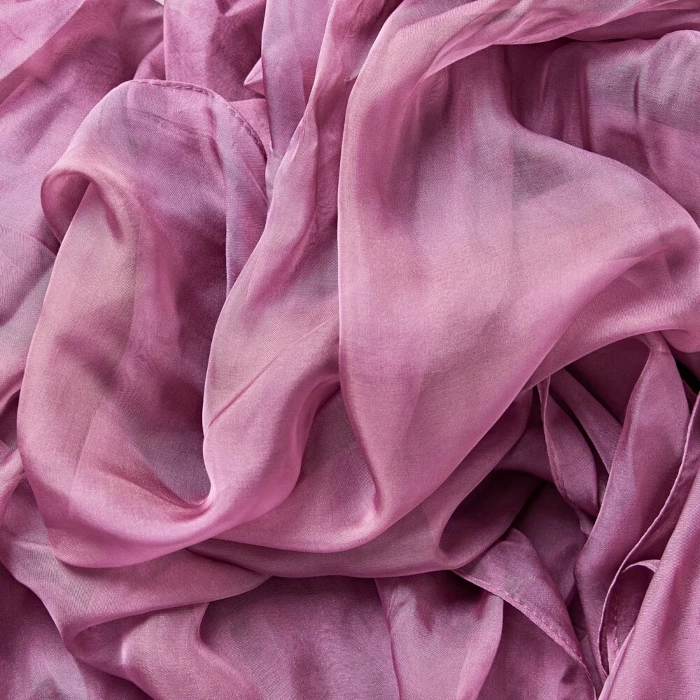 SILK CHIFFON - PLUM - Image 2