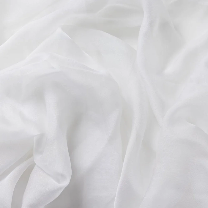 SILK CHIFFON - WHITE - Image 2