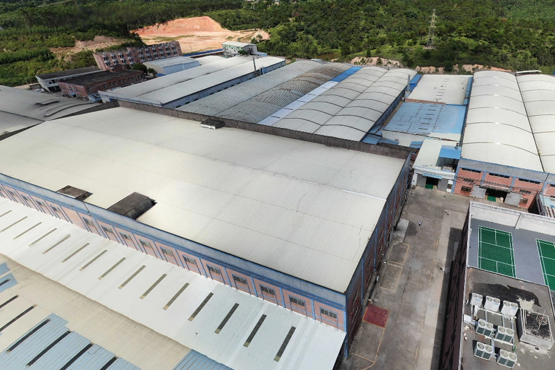 Aerial view of the Ron Group extensive furniture manufacturing base.