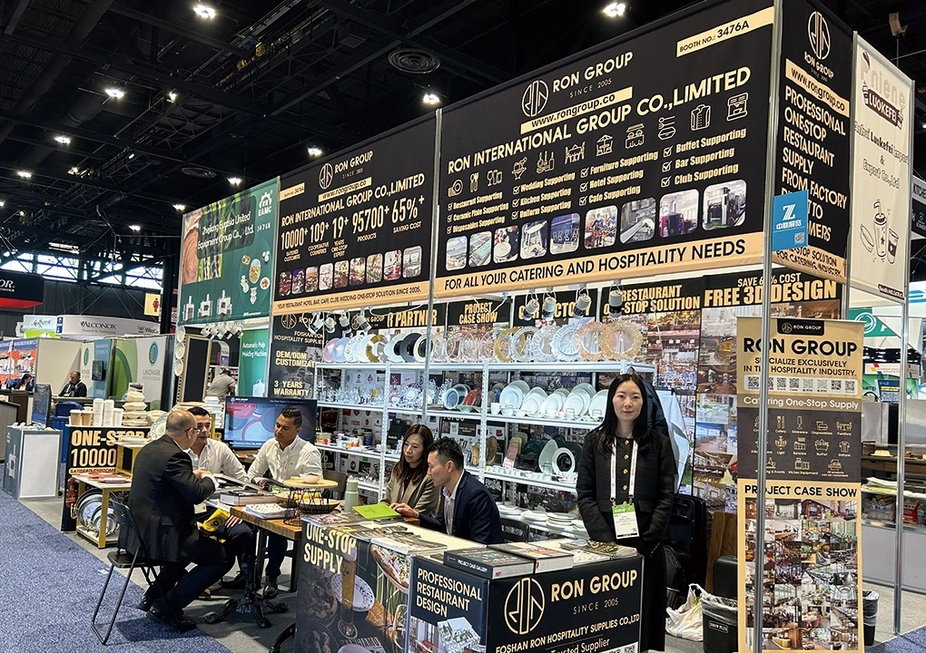 Ron Group exhibition booth at a major international hospitality trade show
