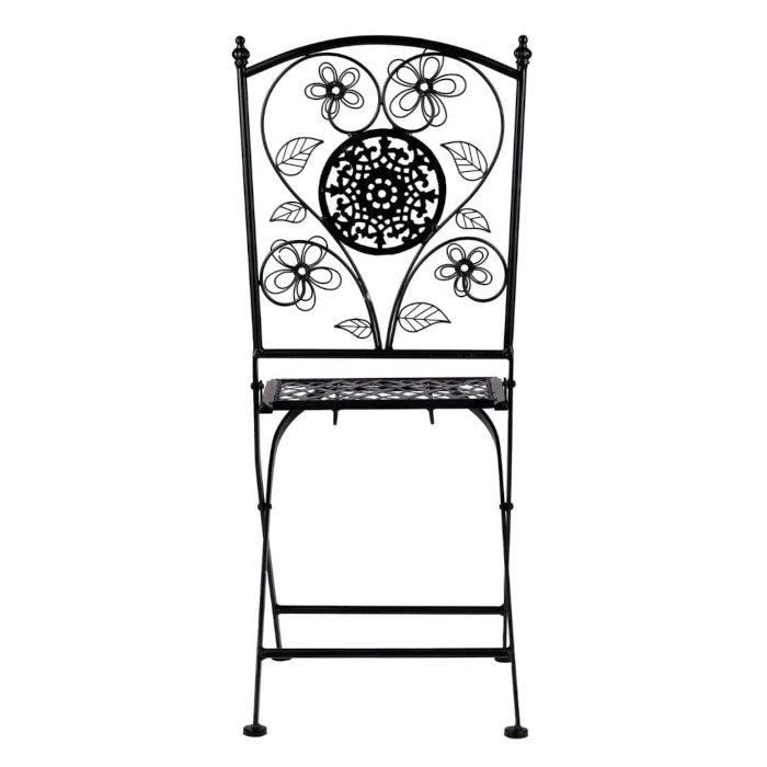 BARCELONA BISTRO FOLDING CHAIR - BLACK - Image 3