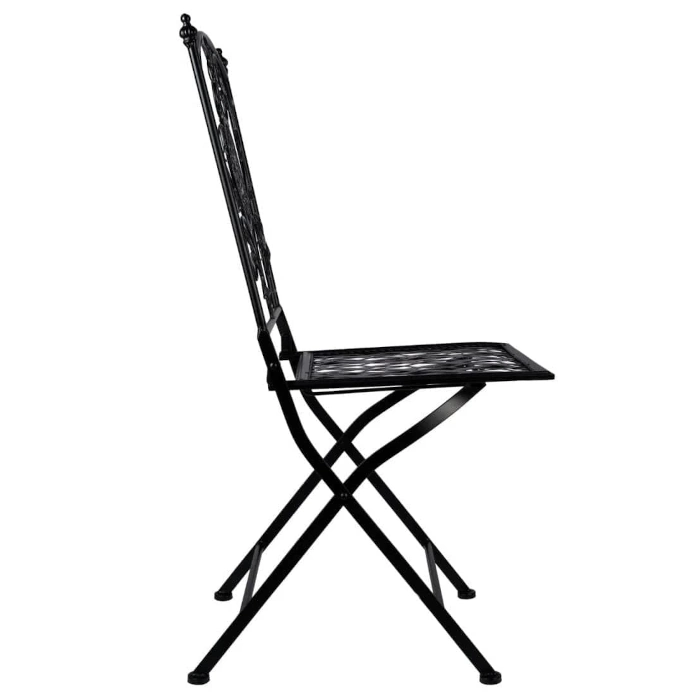 BARCELONA BISTRO FOLDING CHAIR - BLACK - Image 4