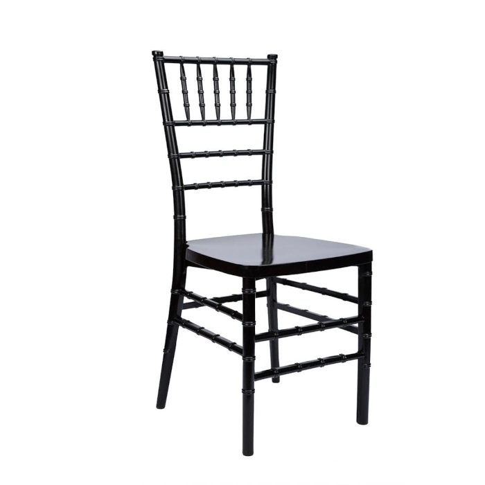 RESIN STEEL CHIAVARI CHAIR - BLACK