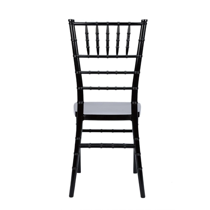 RESIN STEEL CHIAVARI CHAIR - BLACK - Image 2