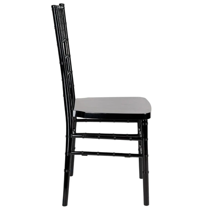 RESIN STEEL CHIAVARI CHAIR - BLACK - Image 4