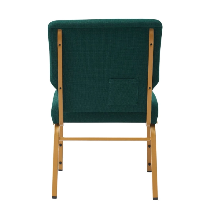 CHURCH CHAIRS WITH CUT BACK - GREEN - Image 4
