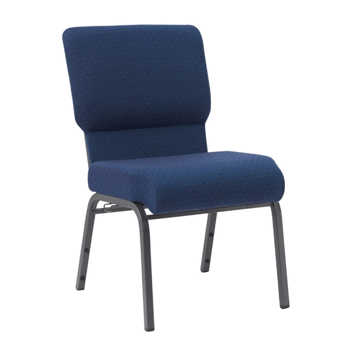 CHURCH CHAIRS WITH CUT BACK - BLUE