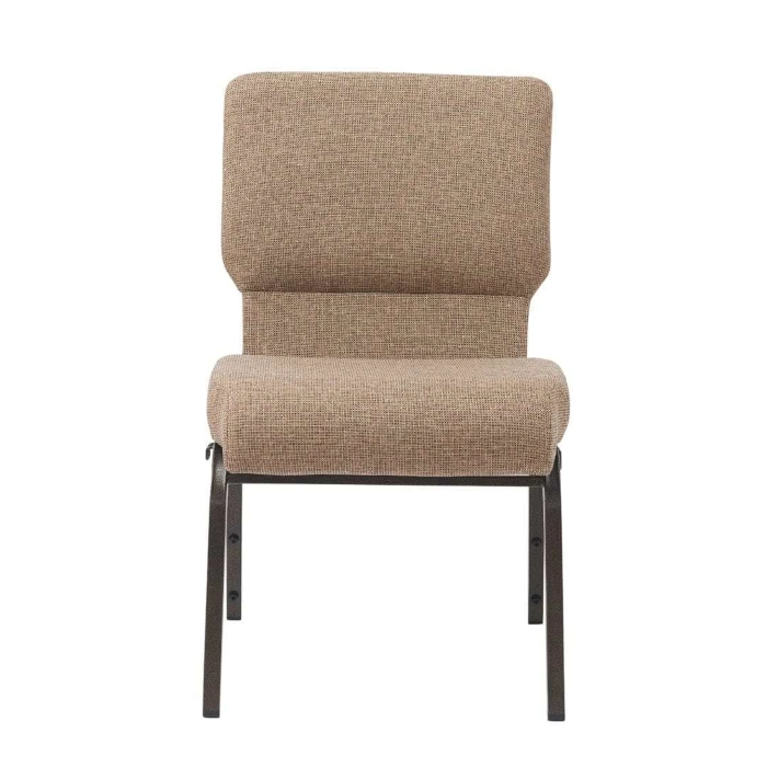 CHURCH CHAIRS WITH CUT BACK - TAN - Image 2