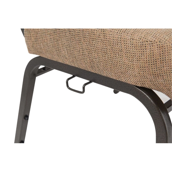 CHURCH CHAIRS WITH CUT BACK - TAN - Image 5