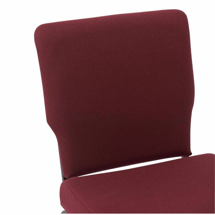 CHURCH CHAIRS WITH FULL BACK - RED AND BLACK - Image 5