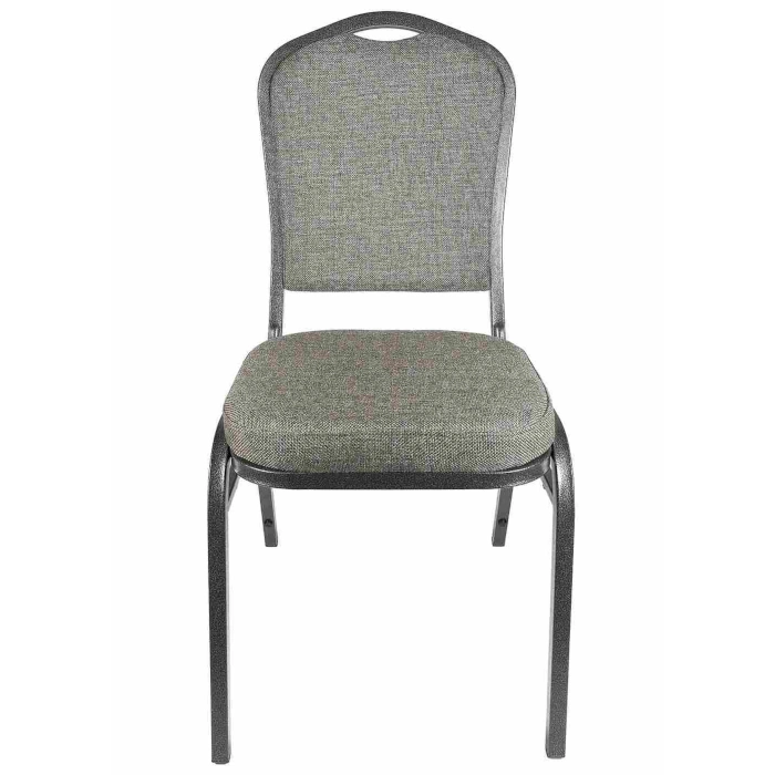 CROWN BACK BANQUET CHAIR - GRAY - Image 2
