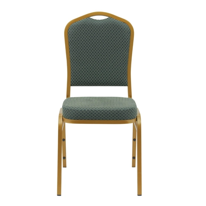 CROWN BACK BANQUET CHAIR - GREEN - Image 2