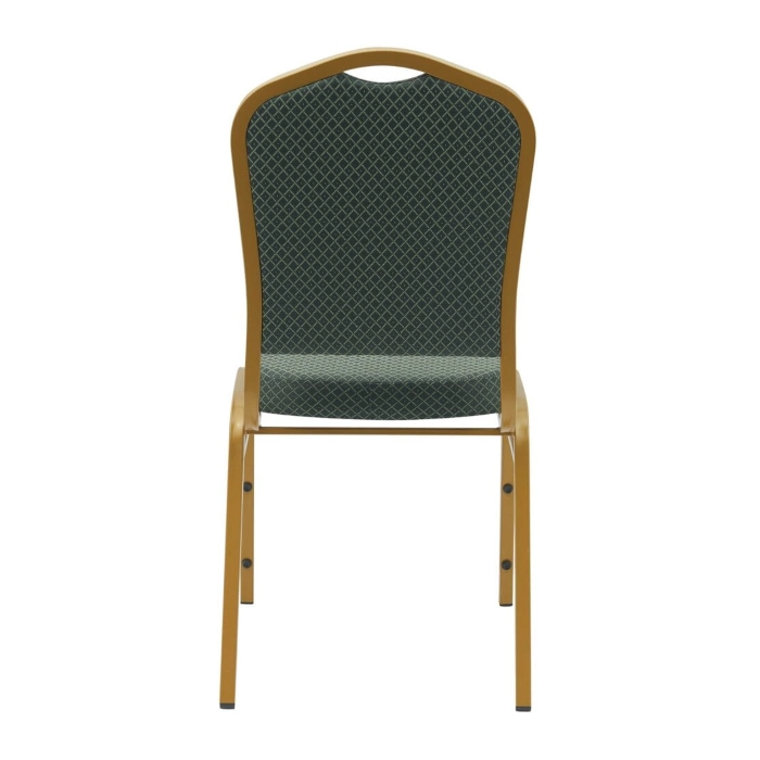 CROWN BACK BANQUET CHAIR - GREEN - Image 4