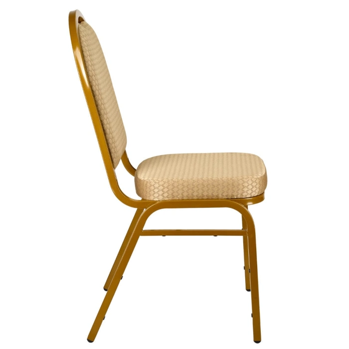 DOME BACK BANQUET CHAIR - BEIGE - Image 4