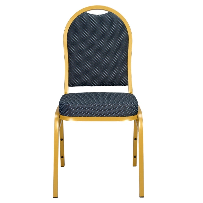 DOME BACK BANQUET CHAIR - NAVY BLUE - Image 2
