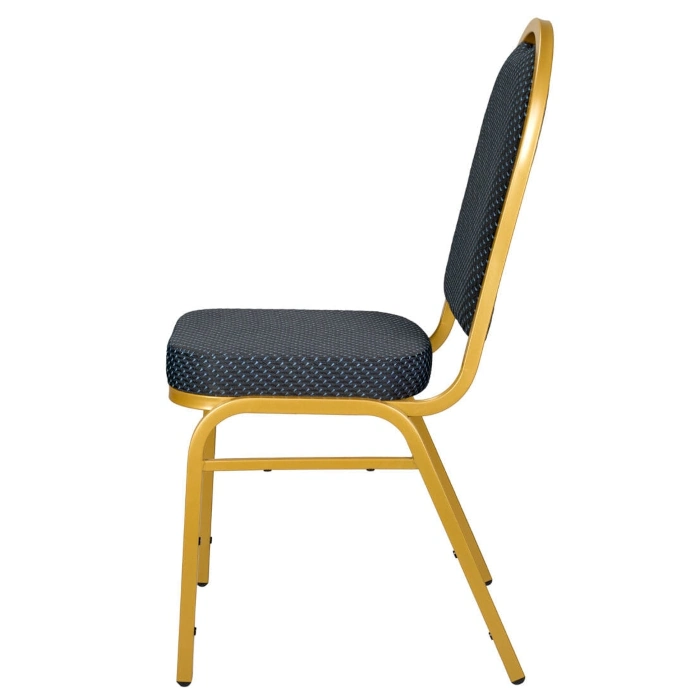 DOME BACK BANQUET CHAIR - NAVY BLUE - Image 3