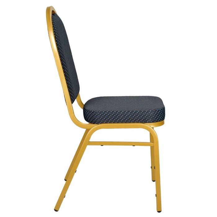 DOME BACK BANQUET CHAIR - NAVY BLUE - Image 5