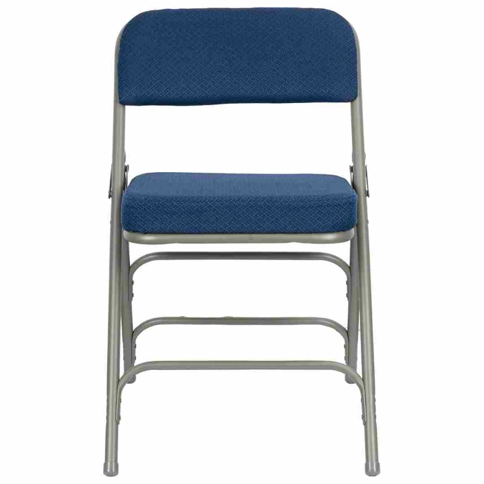 FABRIC CUSHION METAL FOLDING CHAIR - BLUE - Image 4