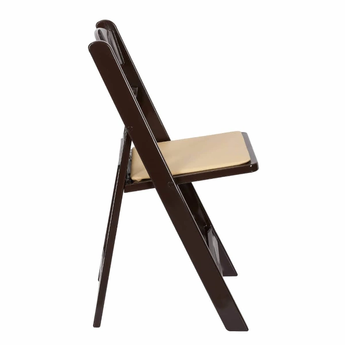 FRUITWOOD RESIN FOLDING CHAIR - TAN - Image 4