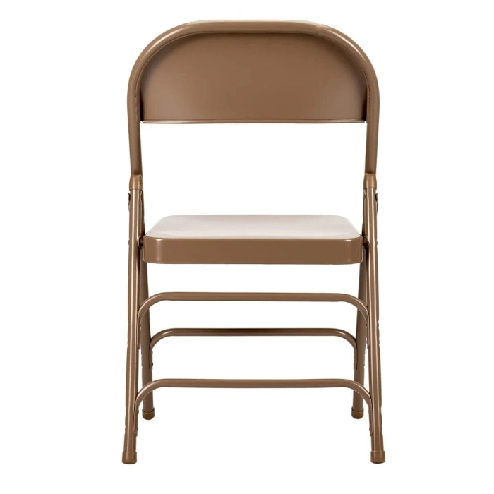 METAL FOLDING CHAIR - BROWN - Image 4