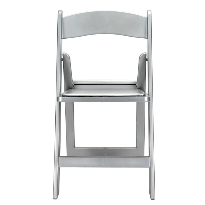 RESIN FOLDING CHAIR CHIVARI - SILVER - Image 2