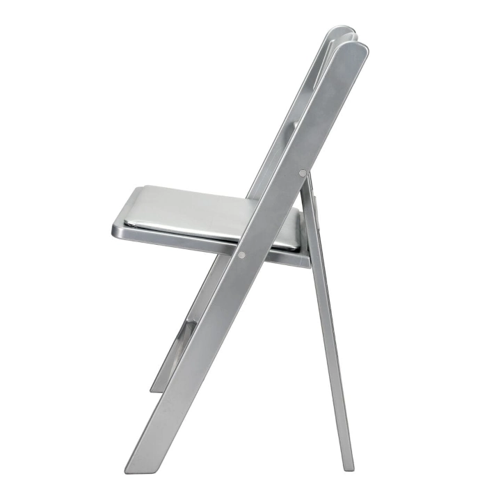 RESIN FOLDING CHAIR CHIVARI - SILVER - Image 3
