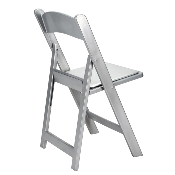 RESIN FOLDING CHAIR CHIVARI - SILVER - Image 5