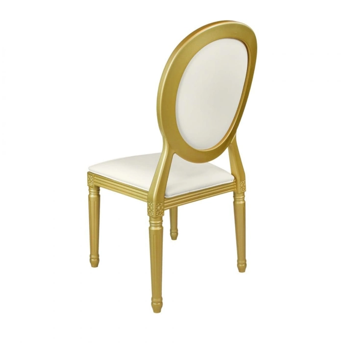 RESIN LOUIS POP CHAIR - WHITE GOLD - Image 2