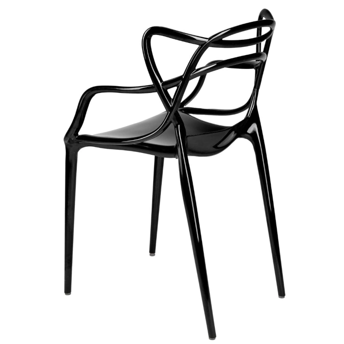 RESIN ORBIT CHAIR - BLACK - Image 2
