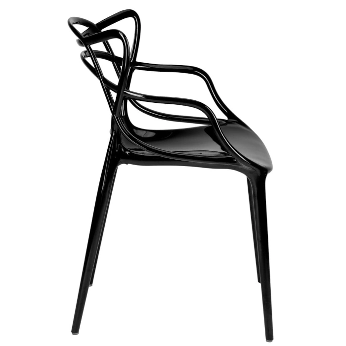 RESIN ORBIT CHAIR - BLACK - Image 4