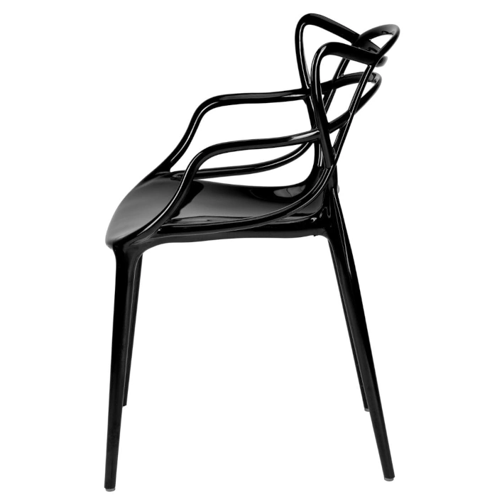 RESIN ORBIT CHAIR - BLACK - Image 5