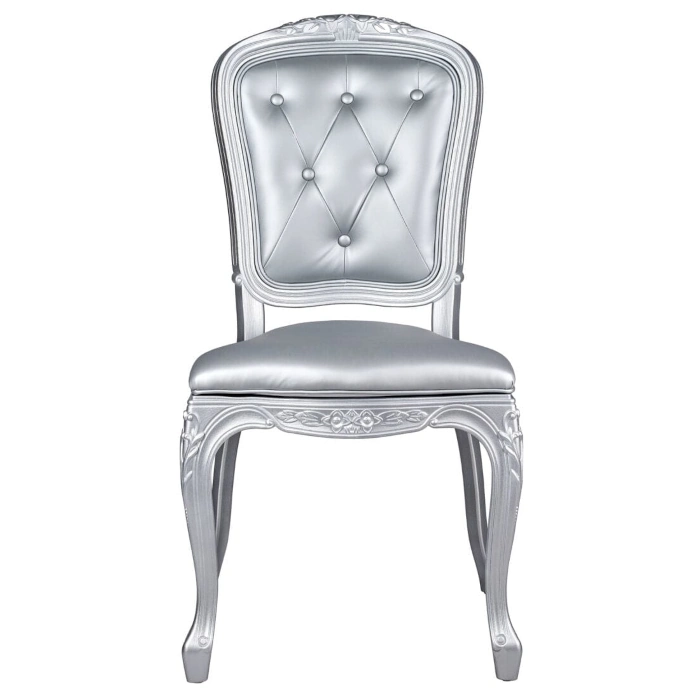 RESIN ROYAL CHAIR - SILVER - Image 2