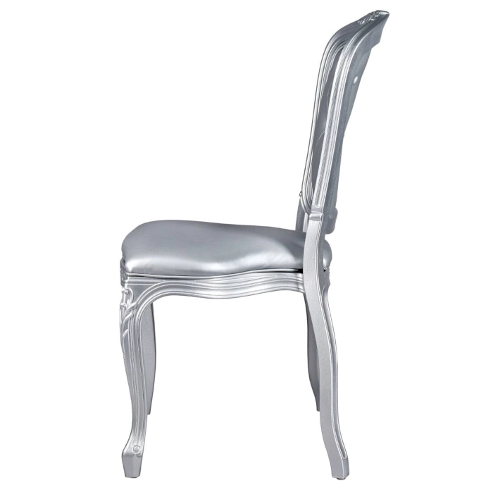 RESIN ROYAL CHAIR - SILVER - Image 3