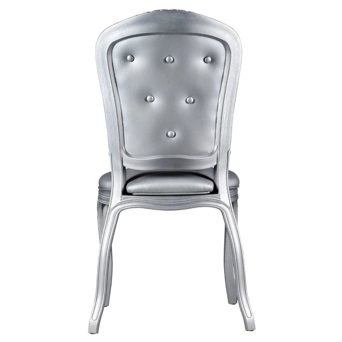 RESIN ROYAL CHAIR - SILVER - Image 4