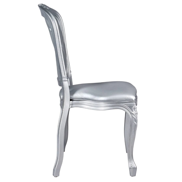 RESIN ROYAL CHAIR - SILVER - Image 5