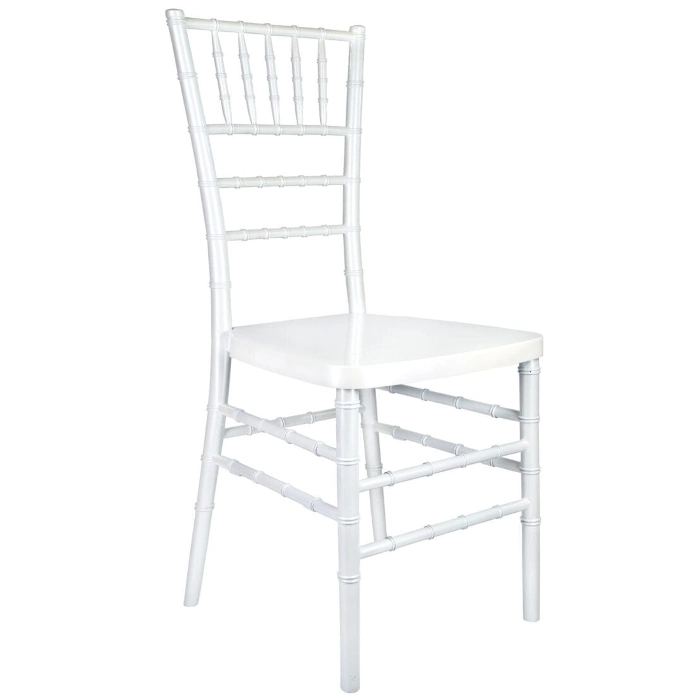 RESIN STEEL CHIAVARI CHAIR - PEARL WHITE