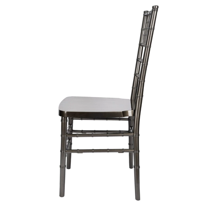 RESIN STEEL CHIAVARI CHAIR - METALLIC SILVER - Image 3