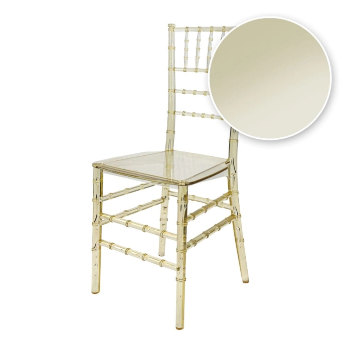 THIN-SEAT CHIAVARI CHAIR - CLEAR GOLD - Image 2