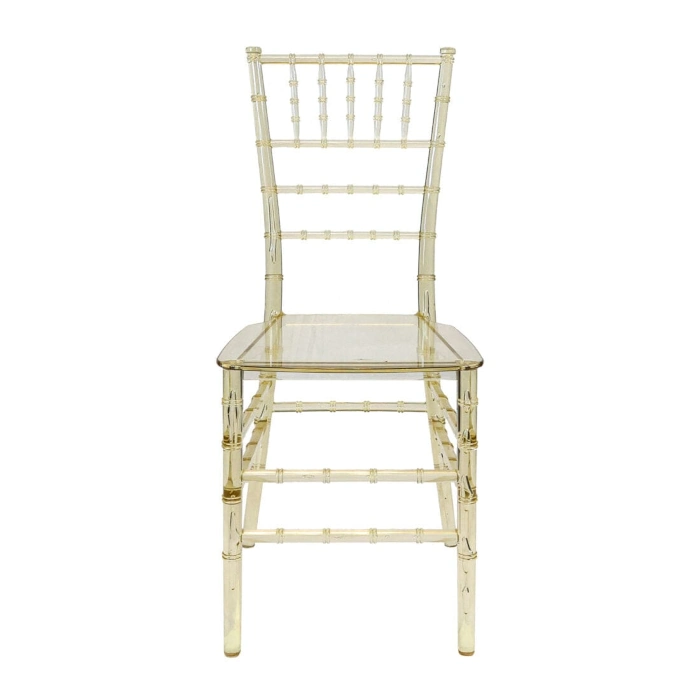 THIN-SEAT CHIAVARI CHAIR - CLEAR GOLD - Image 3
