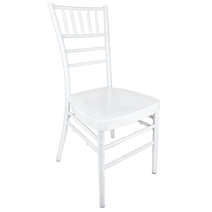 ALUMINUM CHIAVARI CHAIR - WHITE