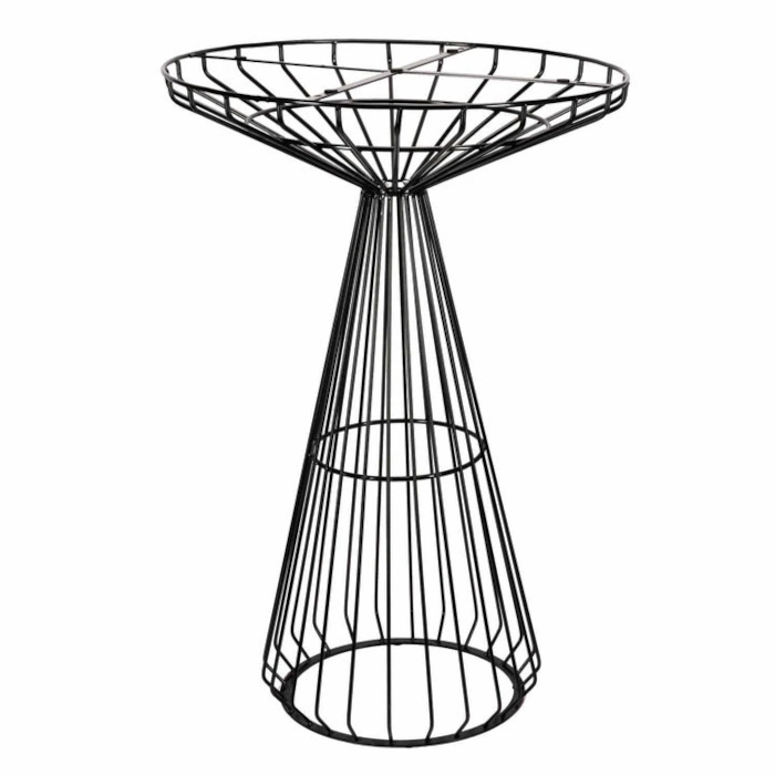BLACK AND WHITE WIRE COCKTAIL TABLE - 4 ADULTS - Image 2