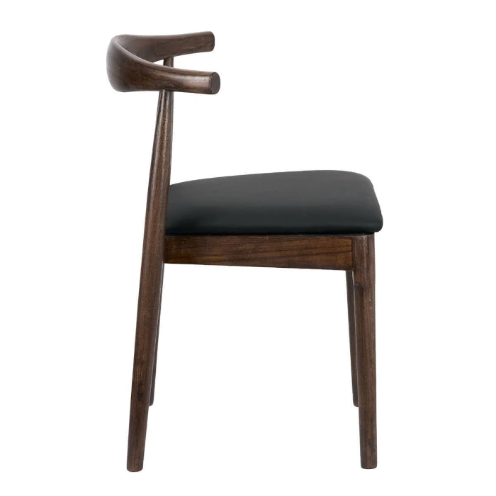 HORN CHAIR - BLACK AND WALNUT - Image 4