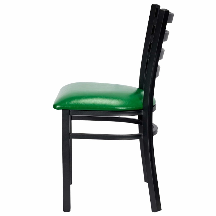 METAL LADDER BACK CHAIRS - GREEN - Image 2