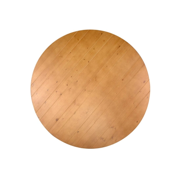 ROUND FARM TABLE - CHESTNUT - Image 2