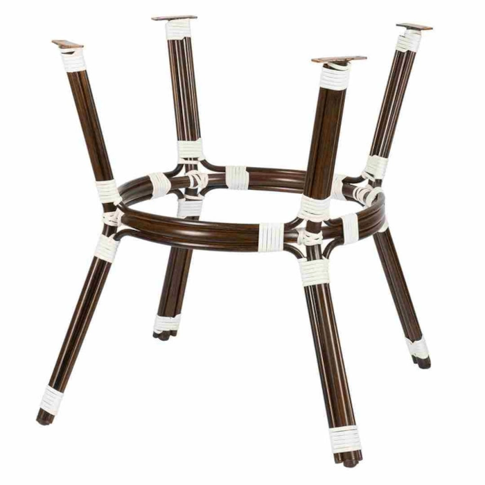 WHITE FRENCH BISTRO TABLE - 4 TO 6 ADULTS - Image 3