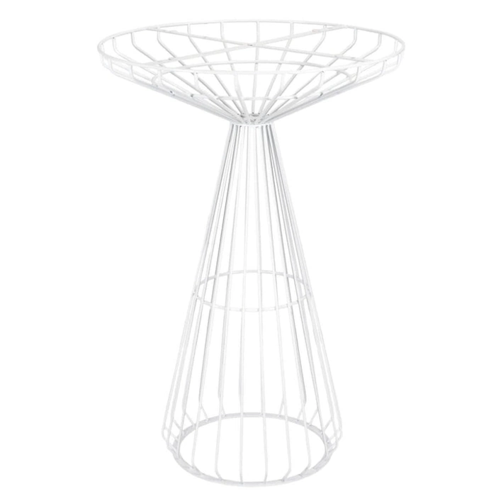 WHITE AND BLACK WIRE COCKTAIL TABLE - 4 ADULTS - Image 2